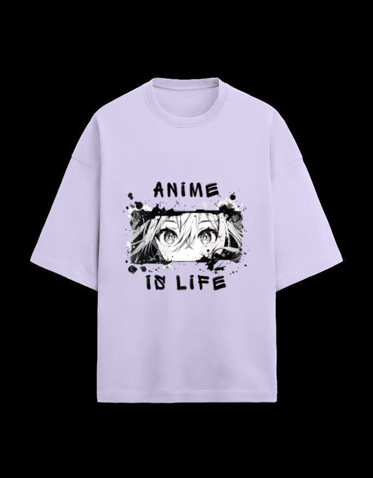 Zeroform Blush Dream Anime Oversized Cotton T-Shirt - ZEROFORM