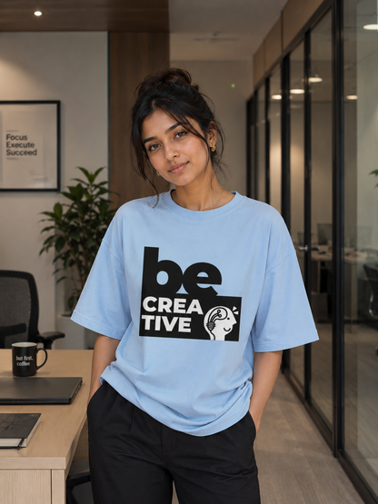 Zeroform Be Creative Oversized Cotton Tee