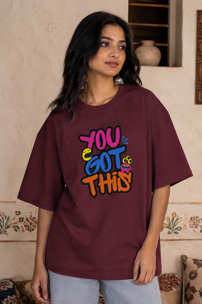 Zeroform YOU GOT THIS Oversized Cotton Tee