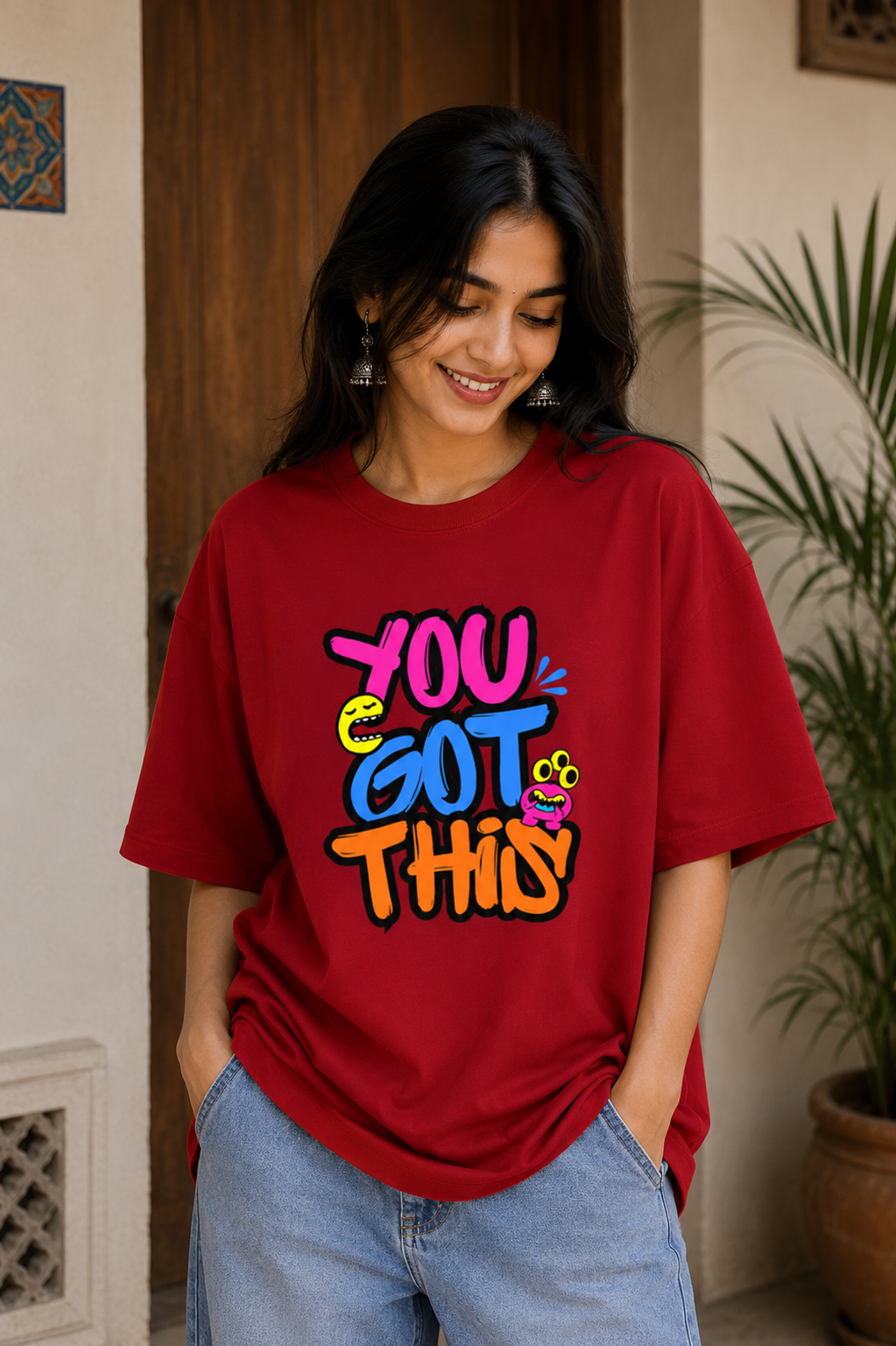 Zeroform YOU GOT THIS Oversized Cotton Tee