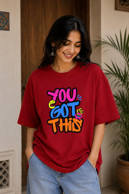 Zeroform YOU GOT THIS Oversized Cotton Tee