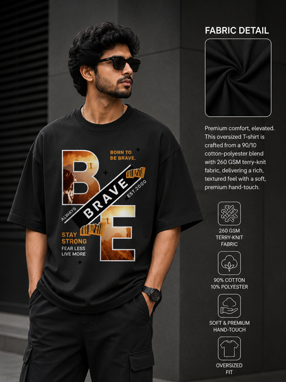 Zeroform Be Brave Oversized Cotton T-shirt