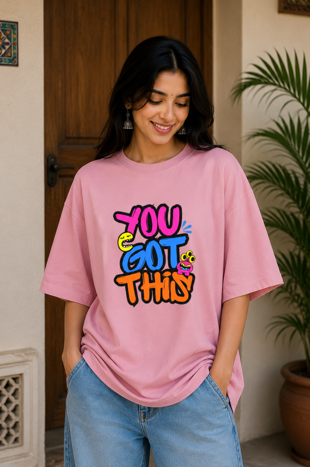 Zeroform YOU GOT THIS Oversized Cotton Tee