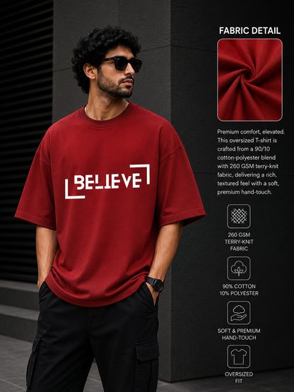 Zeroform Believe Oversized Cotton T-shirt