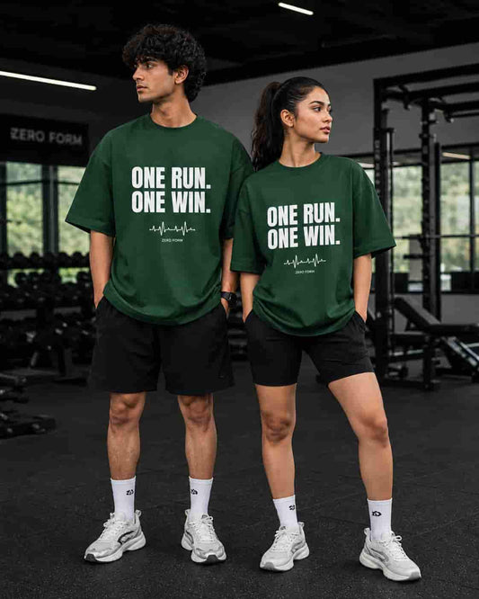 Zeroform Gym One Run One Will Oversized T-shirt