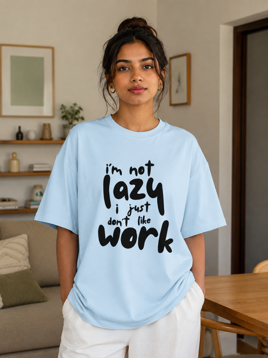 Zeroform Lazy Work Oversized Cotton Tee