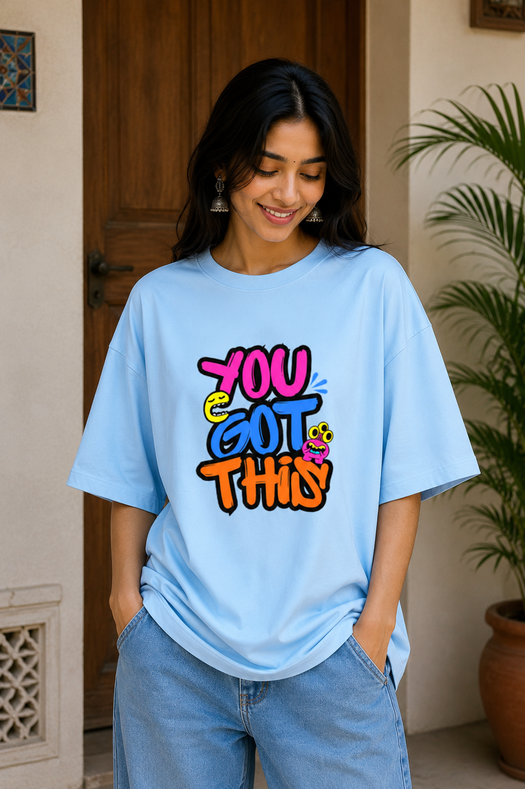 Zeroform YOU GOT THIS Oversized Cotton Tee