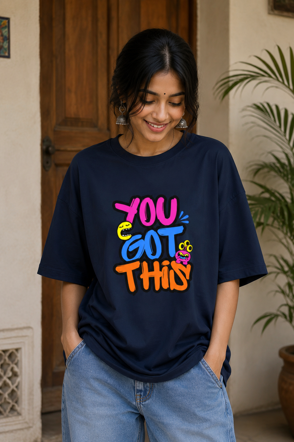 Zeroform YOU GOT THIS Oversized Cotton Tee