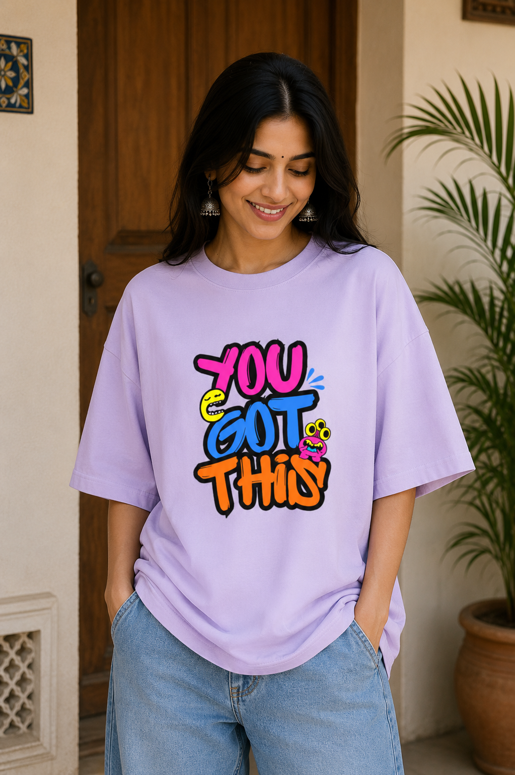 Zeroform YOU GOT THIS Oversized Cotton Tee