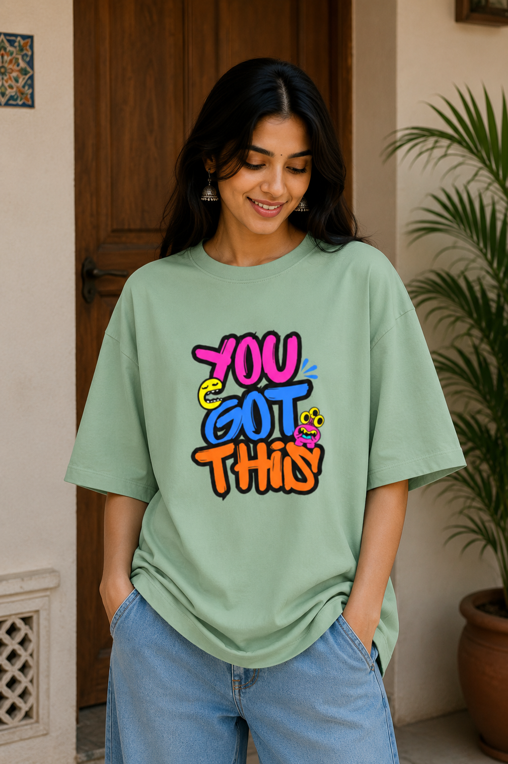 Zeroform YOU GOT THIS Oversized Cotton Tee