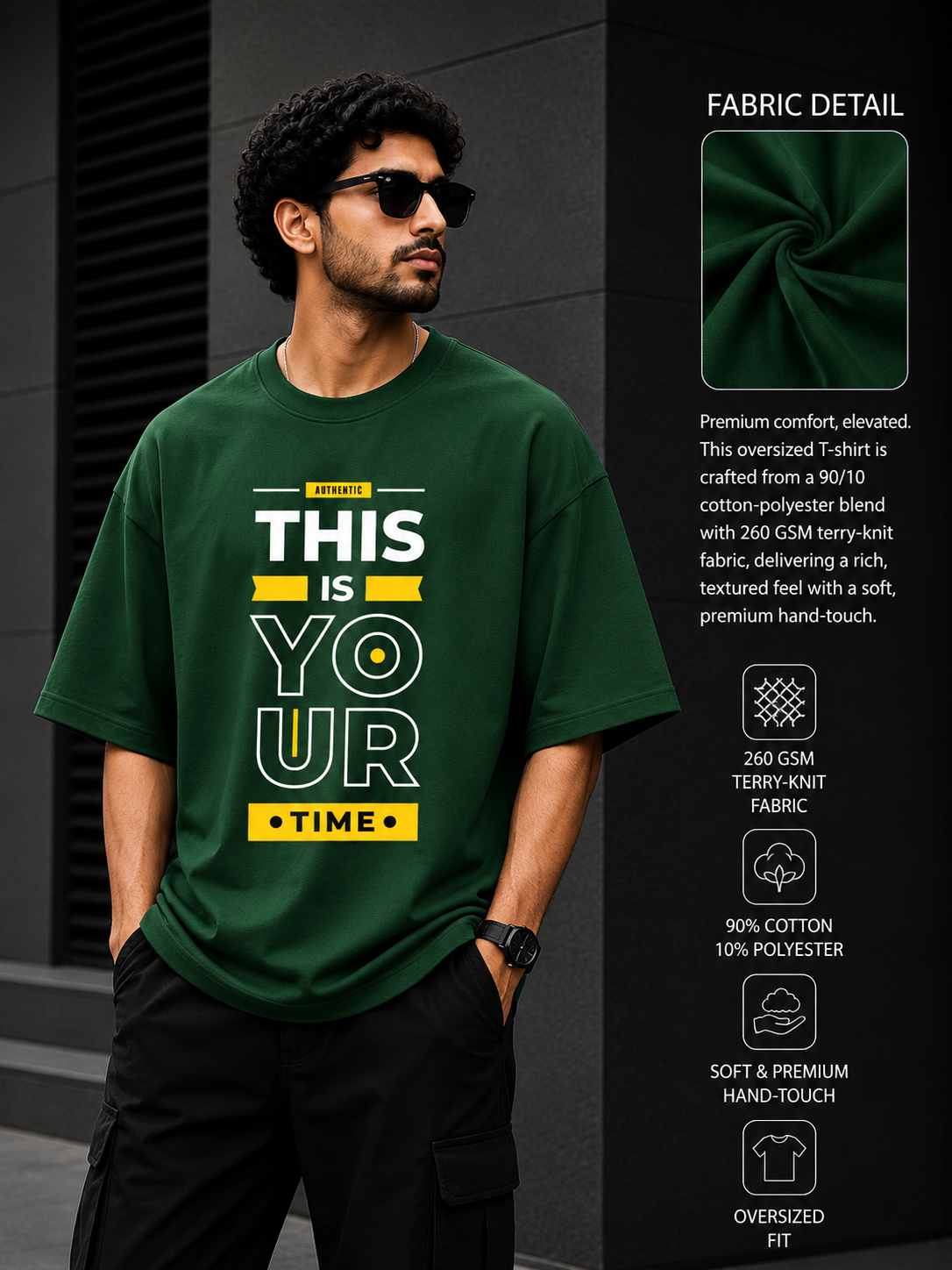 Zeroform Time Oversized Cotton T-shirt