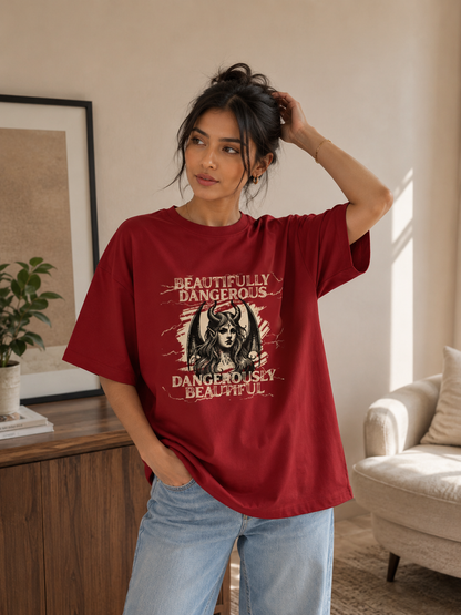 Zeroform Danger Oversized Cotton Tee