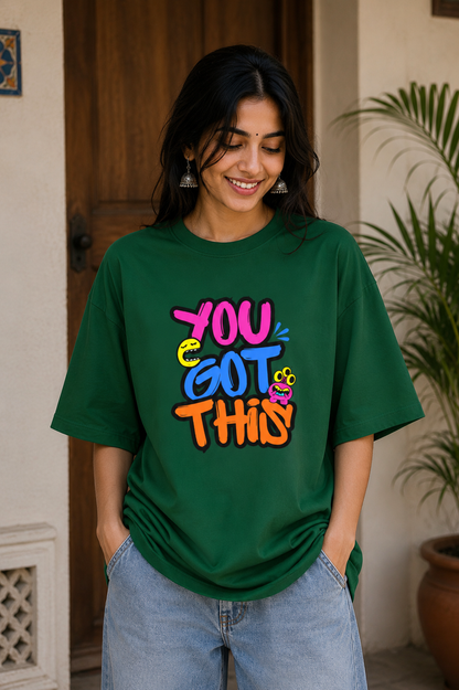 Zeroform YOU GOT THIS Oversized Cotton Tee