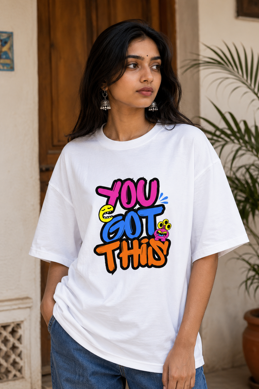 Zeroform YOU GOT THIS Oversized Cotton Tee