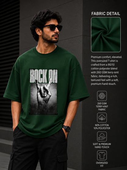 Zeroform Rock ON Oversized Cotton T-shirt