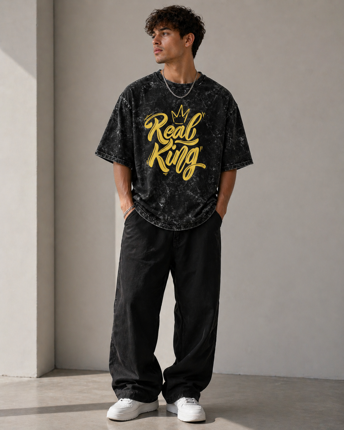 Zeroform  Real King Oversized Cotton T-shirt