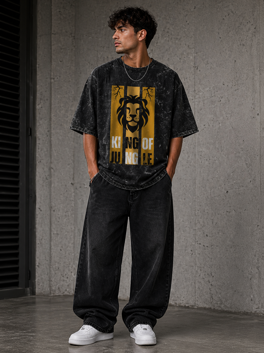Zeroform  Jungle King Oversized Cotton T-shirt