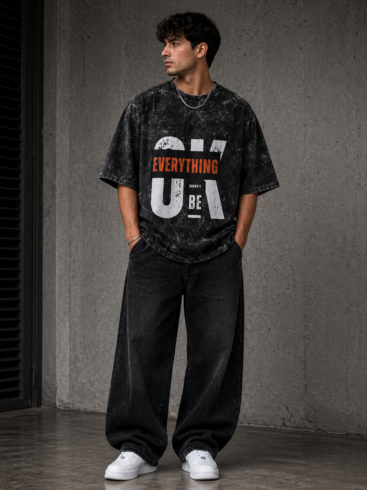 Zeroform  Everything OK  Oversized Cotton T-shirt