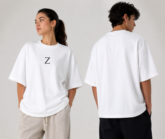 Embroidery Oversized T-shirt | Classic Style 2 | zeroform
