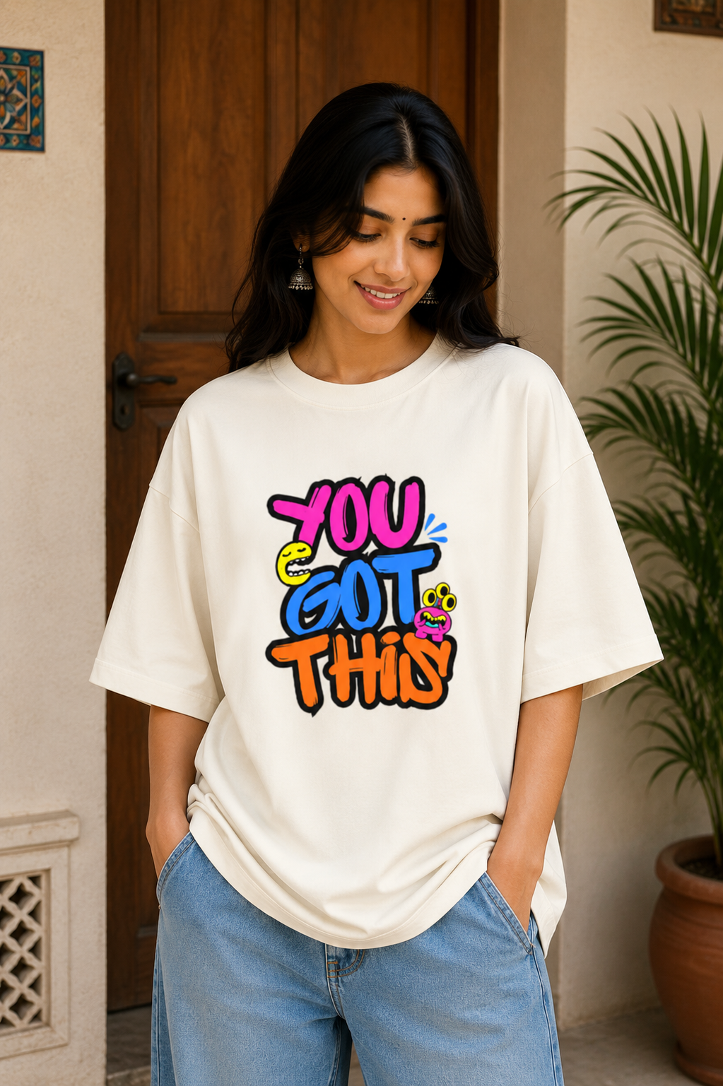 Zeroform YOU GOT THIS Oversized Cotton Tee