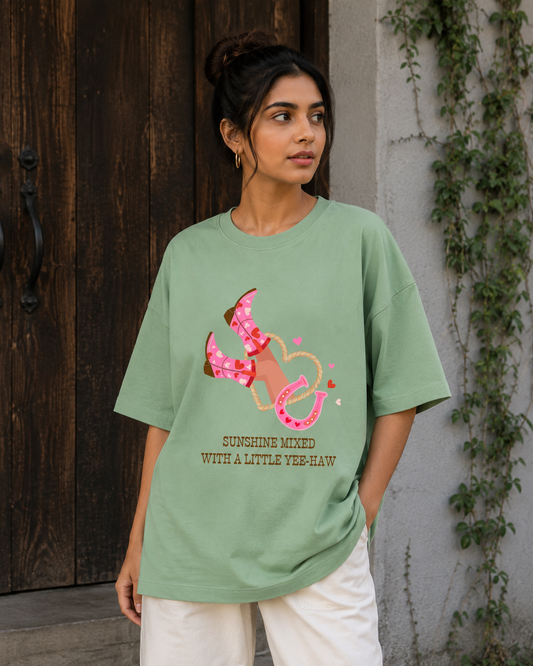 Zeroform Sunshine Oversized Cotton Tee