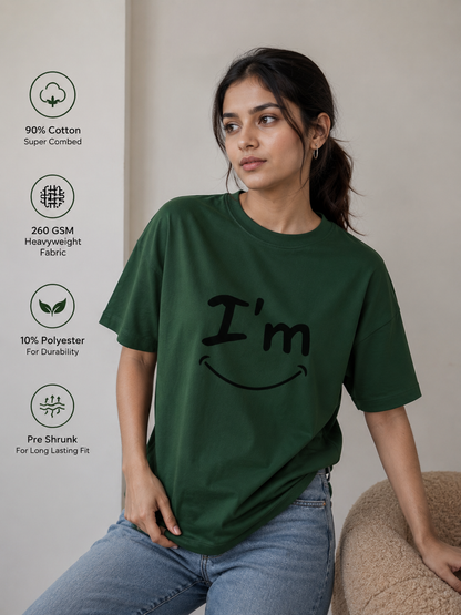 Zeroform I M Oversized Cotton Tee