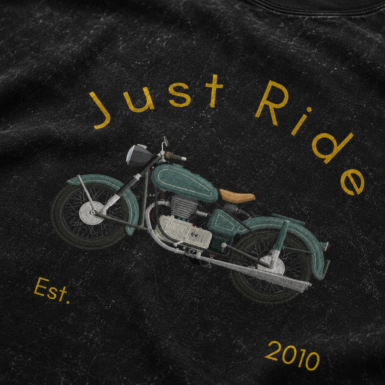 Zeroform Just Ride Oversized | 100% Cotton Acid Wash
