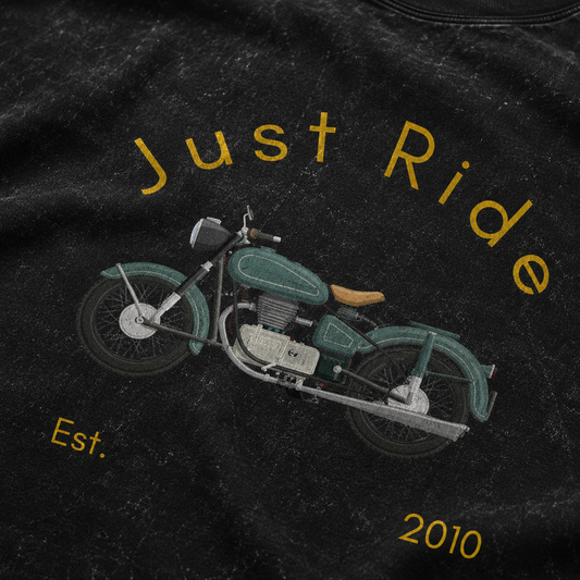 Zeroform Just Ride Oversized | 100% Cotton Acid Wash