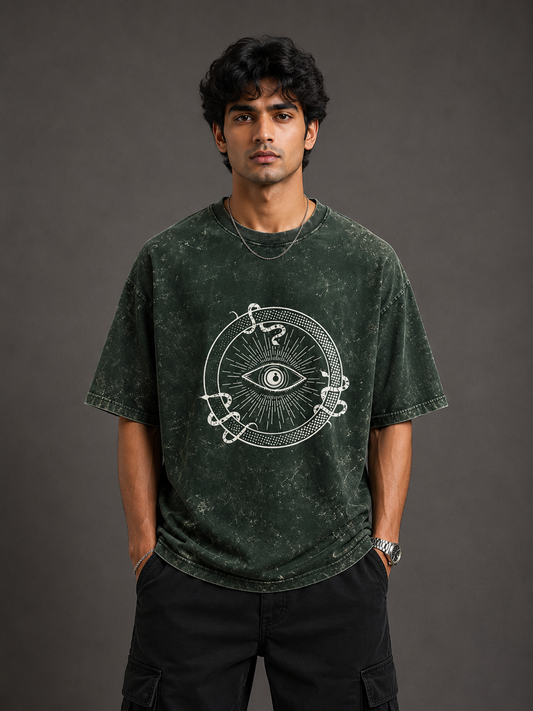 Zeroform Snake Eye Oversized Cotton T-shirt