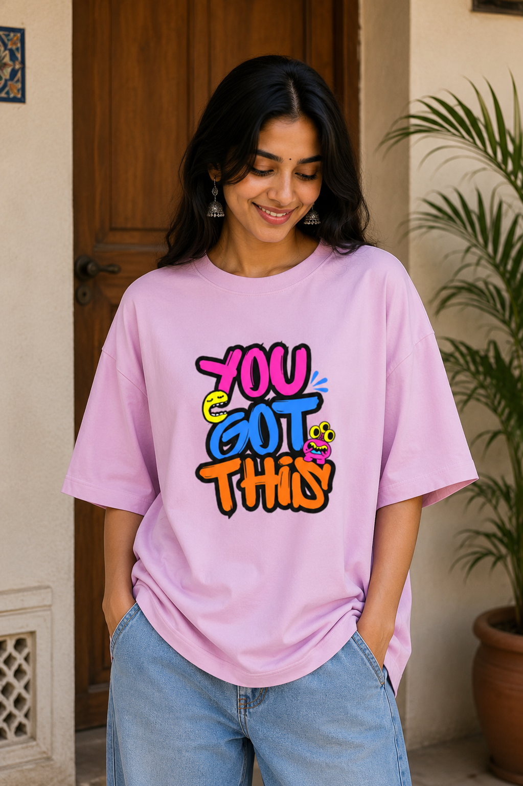 Zeroform YOU GOT THIS Oversized Cotton Tee
