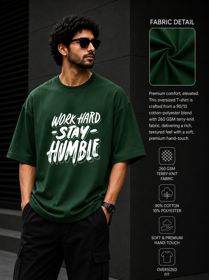 Zeroform Stay Humble Oversized Cotton T-shirt