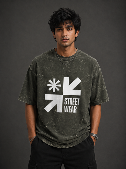 Zeroform Street Wear Oversized Cotton T-Shirt