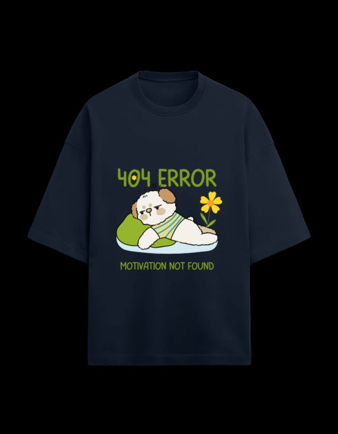 Zeroform 404 Error Oversized Cotton Tee - ZEROFORM