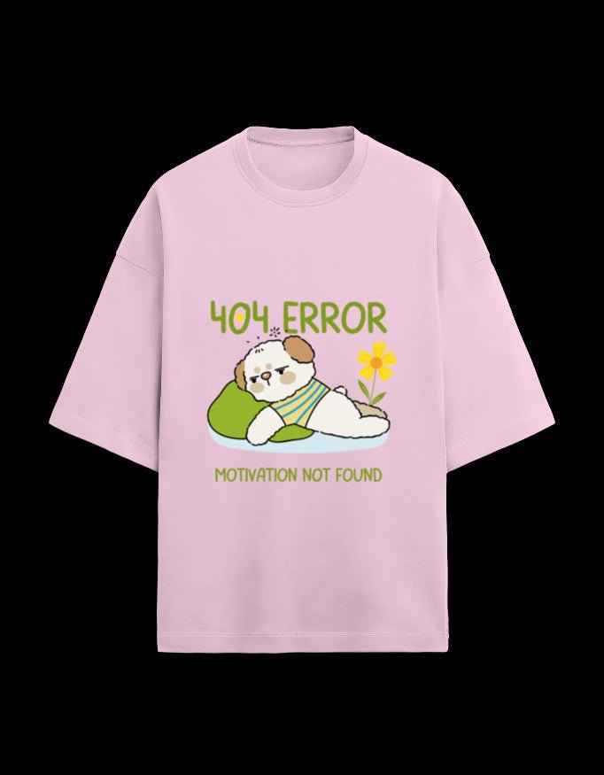 Zeroform 404 Error Oversized Cotton Tee - ZEROFORM