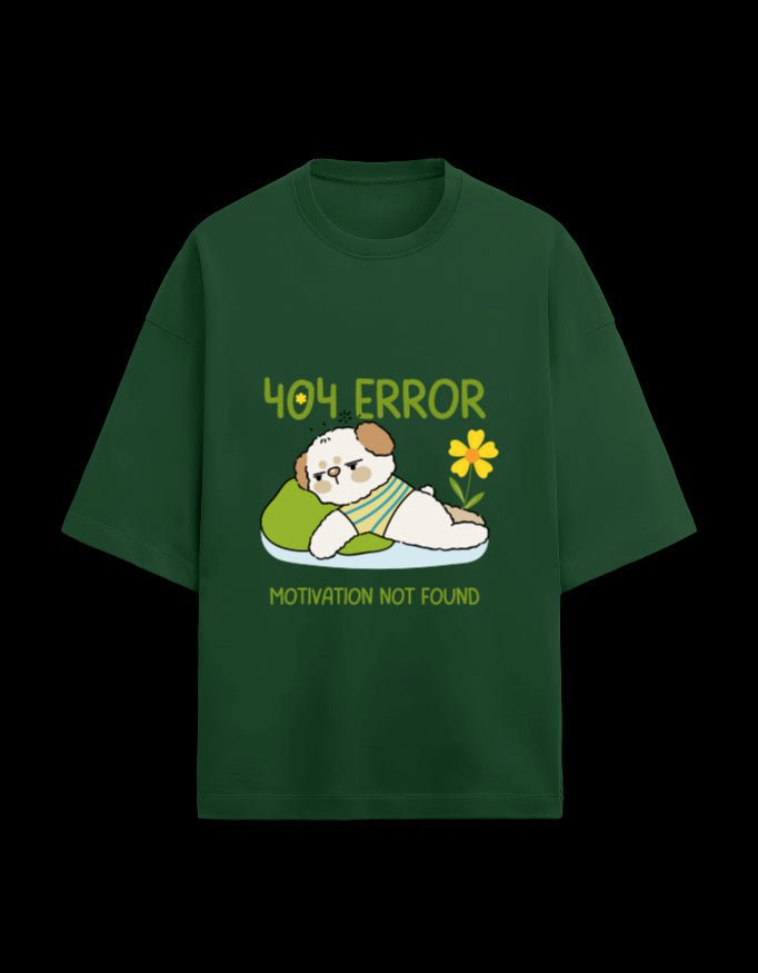 Zeroform 404 Error Oversized Cotton Tee - ZEROFORM