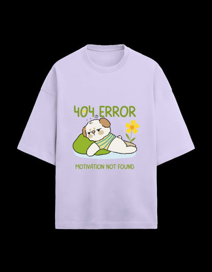 Zeroform 404 Error Oversized Cotton Tee - ZEROFORM