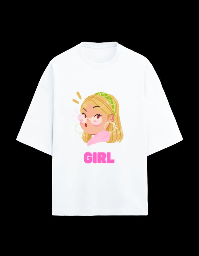 Zeroform Atitude Girl Oversized Cotton Tee - ZEROFORM