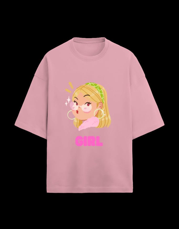Zeroform Atitude Girl Oversized Cotton Tee - ZEROFORM