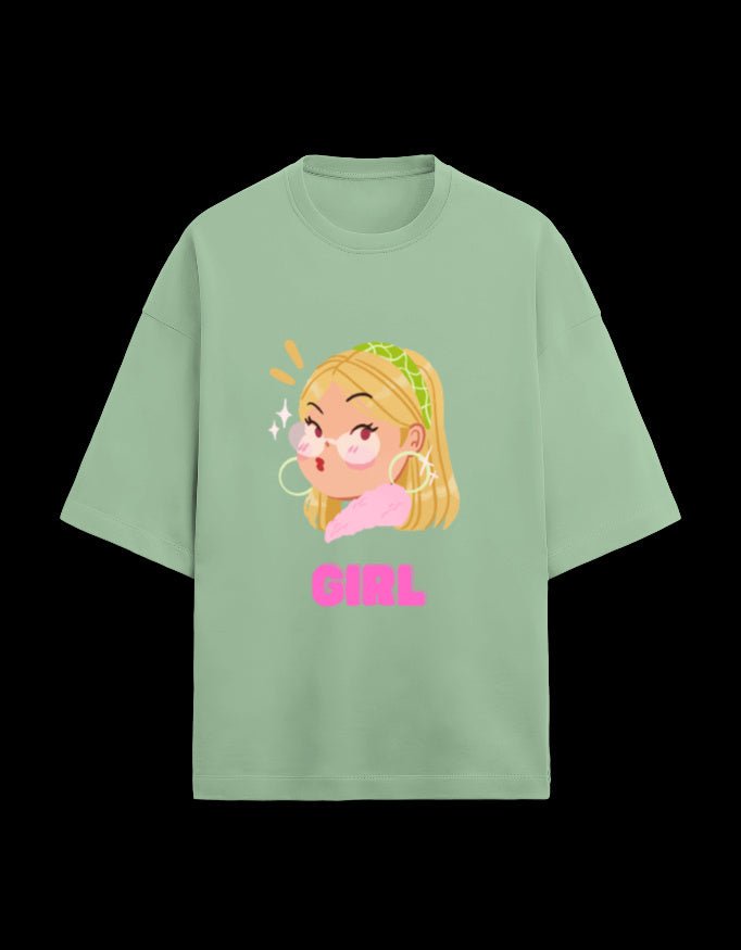 Zeroform Atitude Girl Oversized Cotton Tee - ZEROFORM