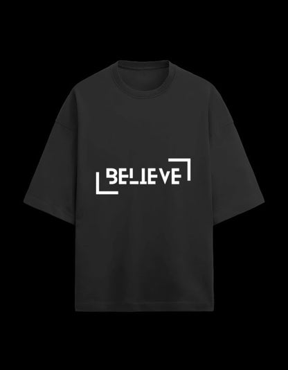 Zeroform Believe Oversized Cotton T-shirt - ZEROFORM