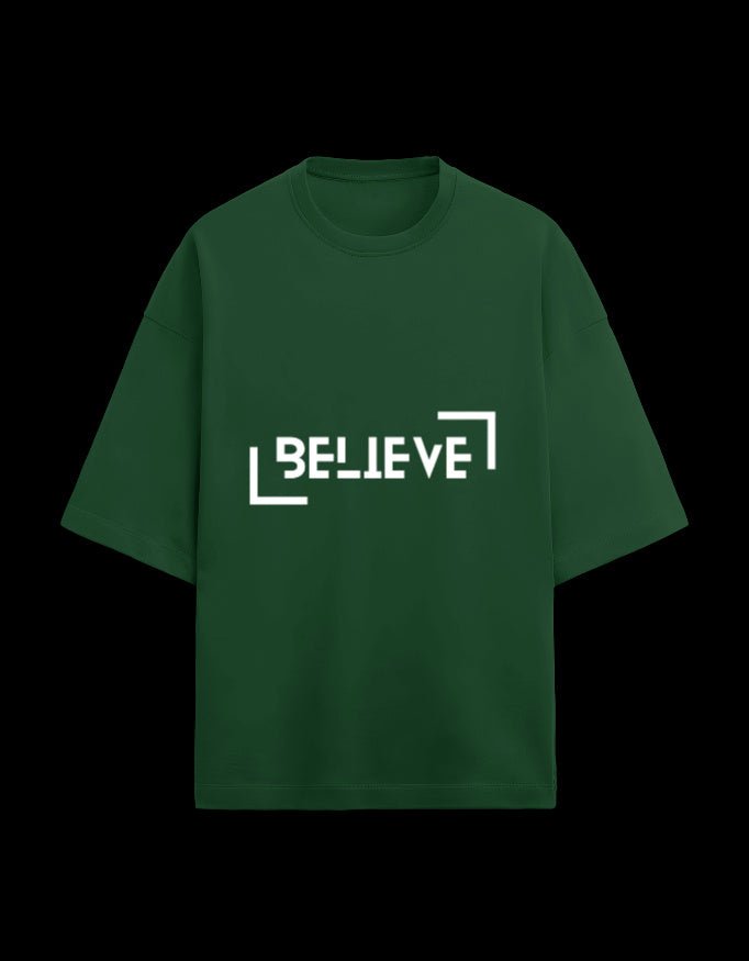 Zeroform Believe Oversized Cotton T-shirt - ZEROFORM