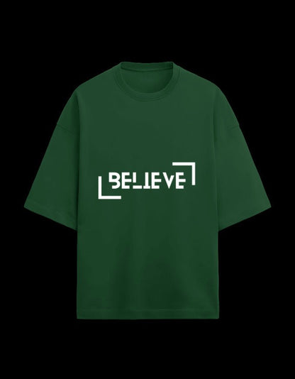 Zeroform Believe Oversized Cotton T-shirt - ZEROFORM