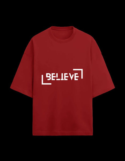 Zeroform Believe Oversized Cotton T-shirt - ZEROFORM