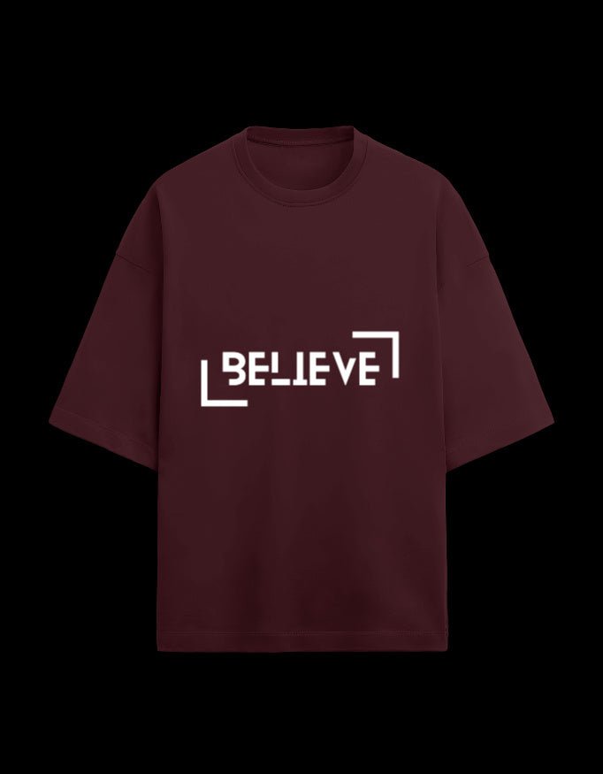 Zeroform Believe Oversized Cotton T-shirt - ZEROFORM