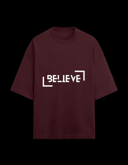 Zeroform Believe Oversized Cotton T-shirt - ZEROFORM