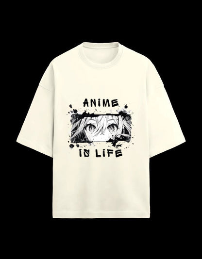 Zeroform Blush Dream Anime Oversized Cotton T-Shirt - ZEROFORM
