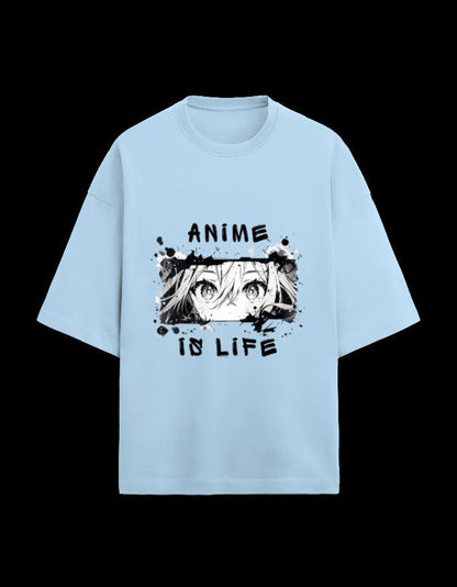 Zeroform Blush Dream Anime Oversized Cotton T-Shirt - ZEROFORM