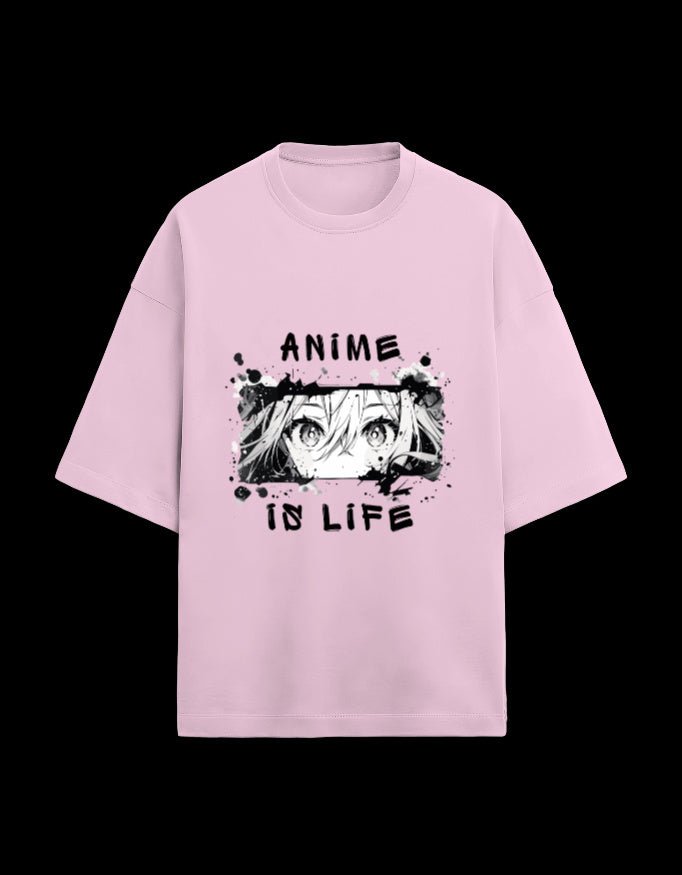 Zeroform Blush Dream Anime Oversized Cotton T-Shirt - ZEROFORM