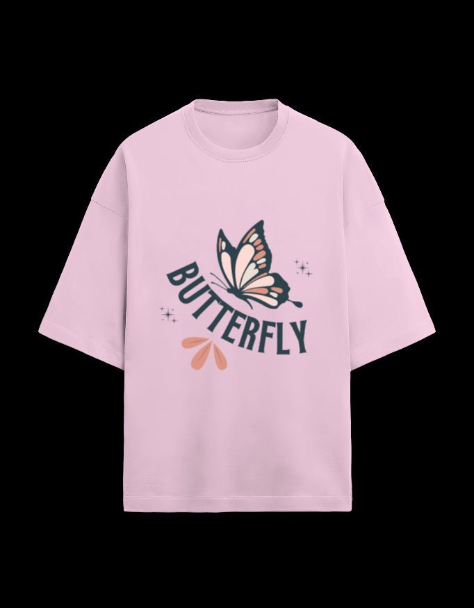 Zeroform Butterfuly Oversized Cotton T-Shirt - ZEROFORM