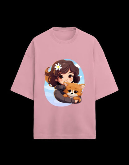 Zeroform Cute Oversized Cotton Tee - ZEROFORM